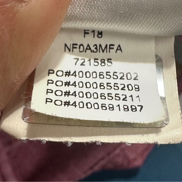 The North Face size 10 jeans, brick color, cotton blend, ankle, spring, autumn - Picture 16 of 16